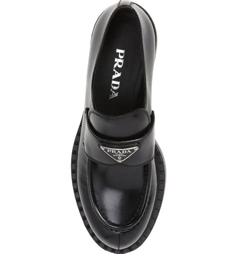 prada creepers women's|Prada Triangle Logo Platform Loafer (Women) .